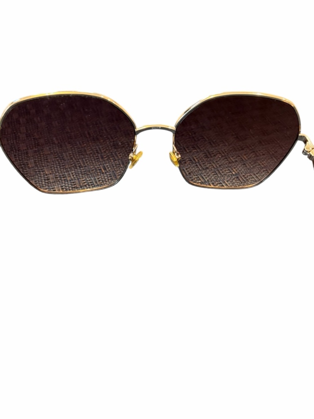 Kate Spade gold rimmed sunglasses with case - Picture 5 of 16